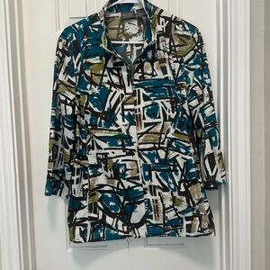 Chico's Abstract Patterned Jacket